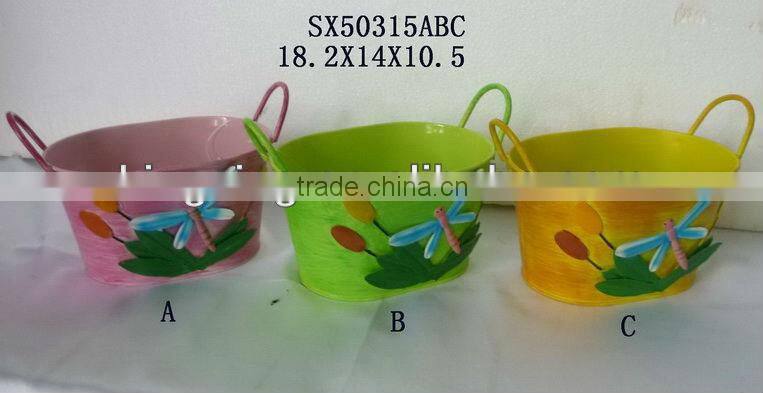 Christmas Metal Flower Pots