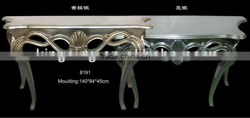 PU gold table furniture for home decoration