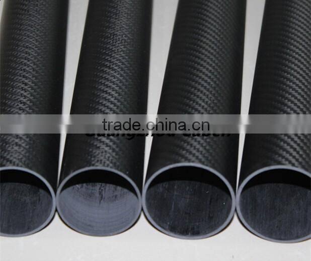 Roll wrapped 3K twill/plain pattern customize specification carbon fiber tube price