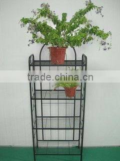 Iron wire open 4 tier stainless steel file document shelf PF-E648