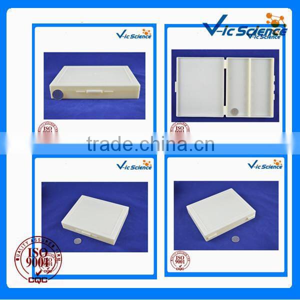 Medical and Science lab consumables 100 pcs prepared slides plastic boxes