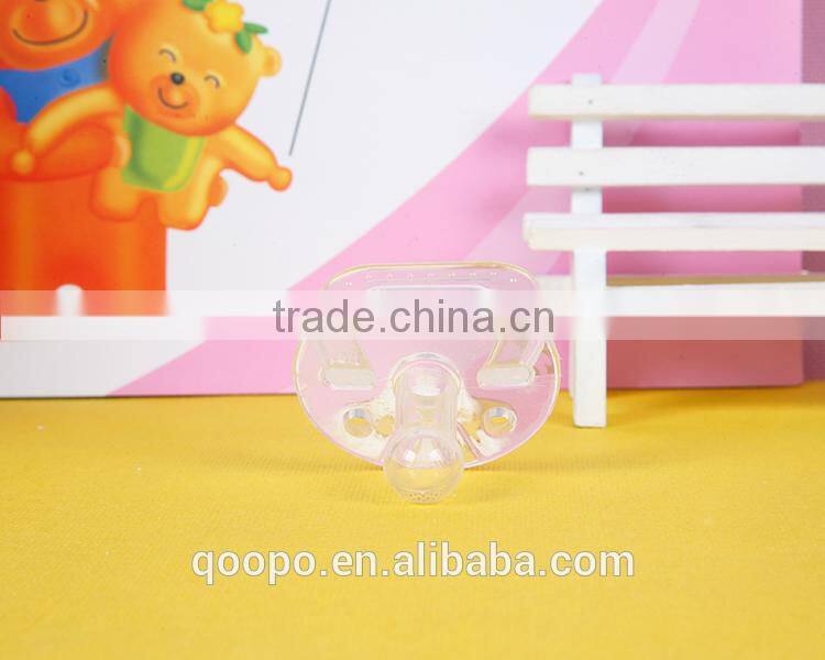 Safety Silicone Natural Rubber Funny Baby Big Nipple Pacifier With Cover