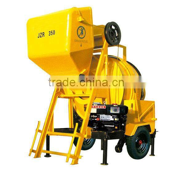 Concrete mixer JZR350 with diesel engine