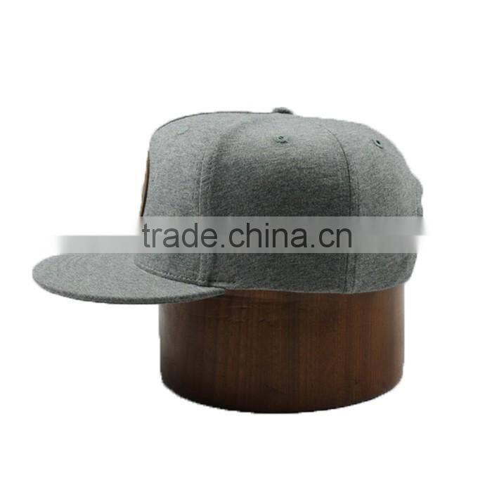 Design your Logo Customized embossed leather patch snapback hat wholesale