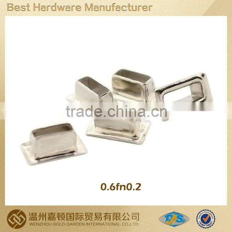 Silver shiny competitive price oval shape groove buckle for canvas