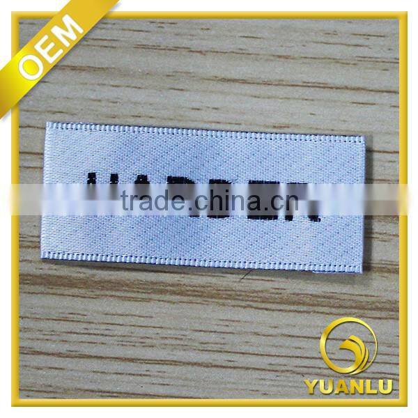High Standard Satin Material Woven Neck Labels for Clothing