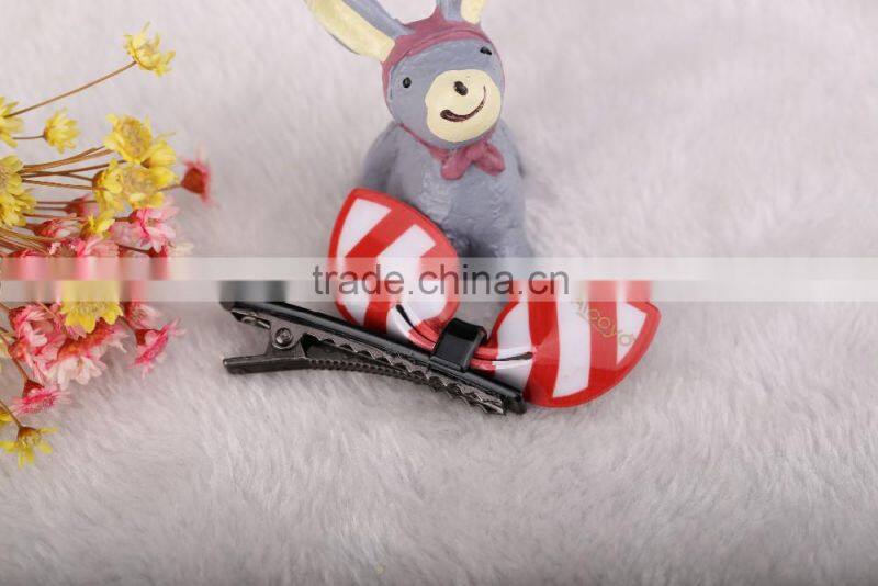 wholesale fancy colorful bow hair clip girls Alilgator Clip kids hair accessories
