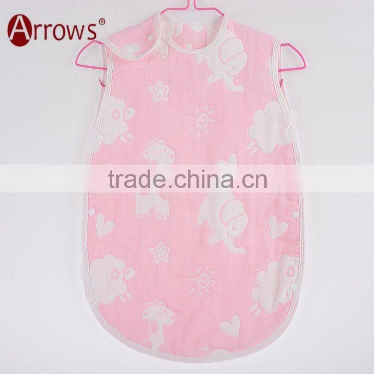 Six-layers of gauze sleeping bag anti kick quilt bag for infants and todders