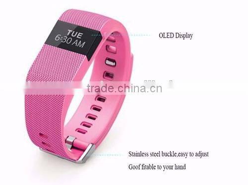 Fashion Heart Rate Monitor Smart Band Inteligente Pulse silicon wristband Sport Wristband OLED Display Smart Bracelet TW64 Plus