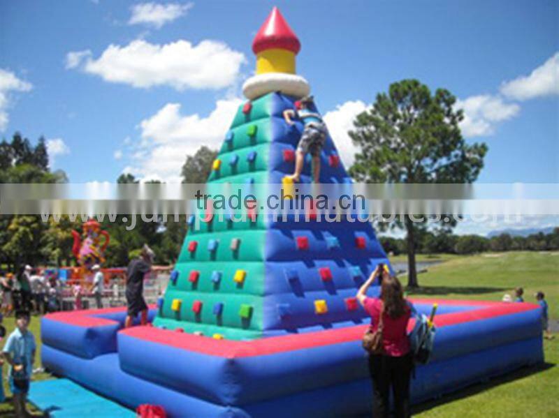 2016 Exciting Inflatable rock climbing wall Game for Adult and Children