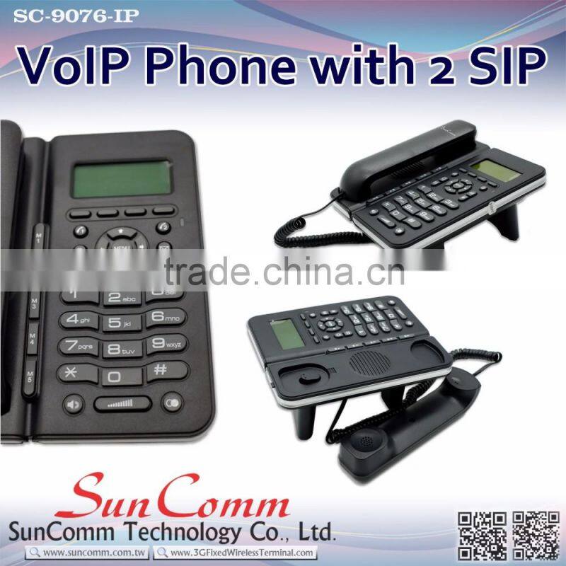 SC-9076-PE cost effective VoIP Phone with PoE 2 SIP account