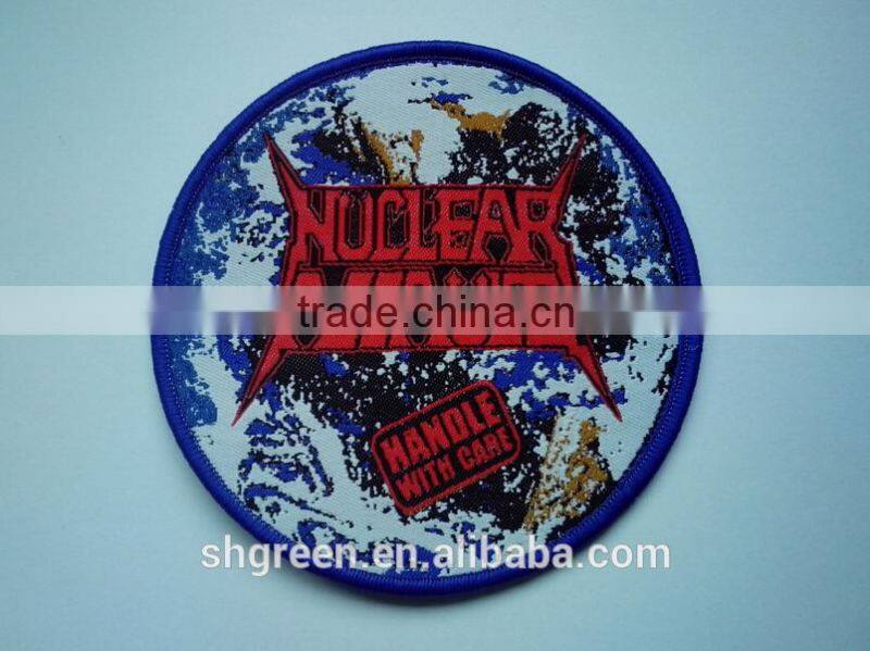 custom cartoon logo clothing woven badge