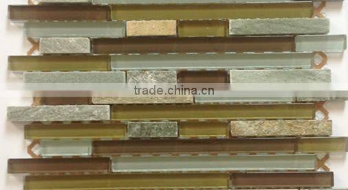 China mosaic tile for home interior decorator(crystal glass )