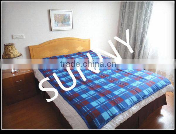 Latest Fashion Supreme Quality polar fleece check blanket