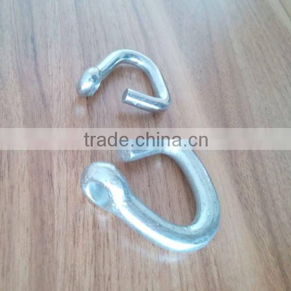 zinc plated cold shut links for connecting in rigging hardware