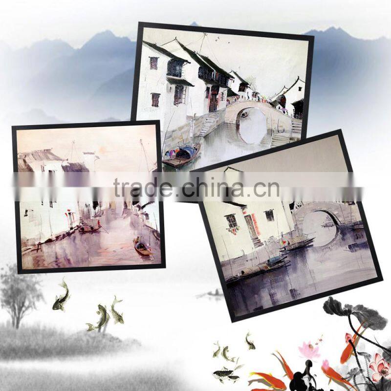 Home decor abstract oil painting , Triptych Painting