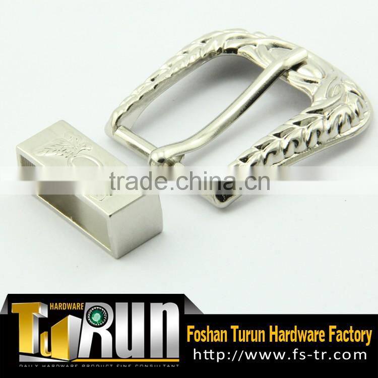 Foshan factory alloy gunmetal 40mm three sets belt buckle