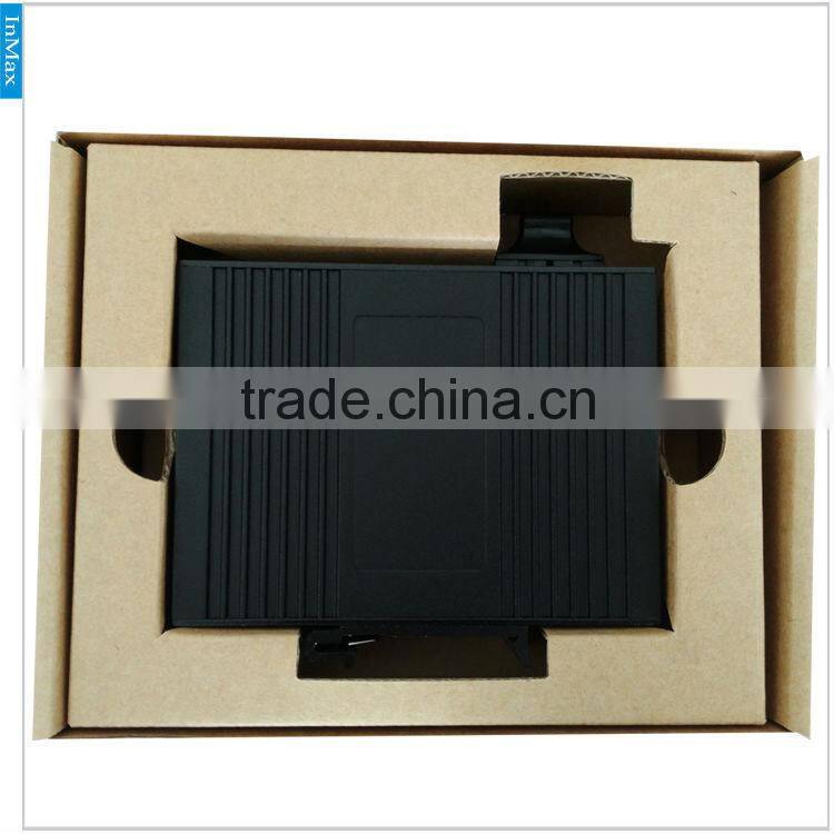 3 port network switch with RJ45 converter, sfp DIN- RAIL media converter i303A