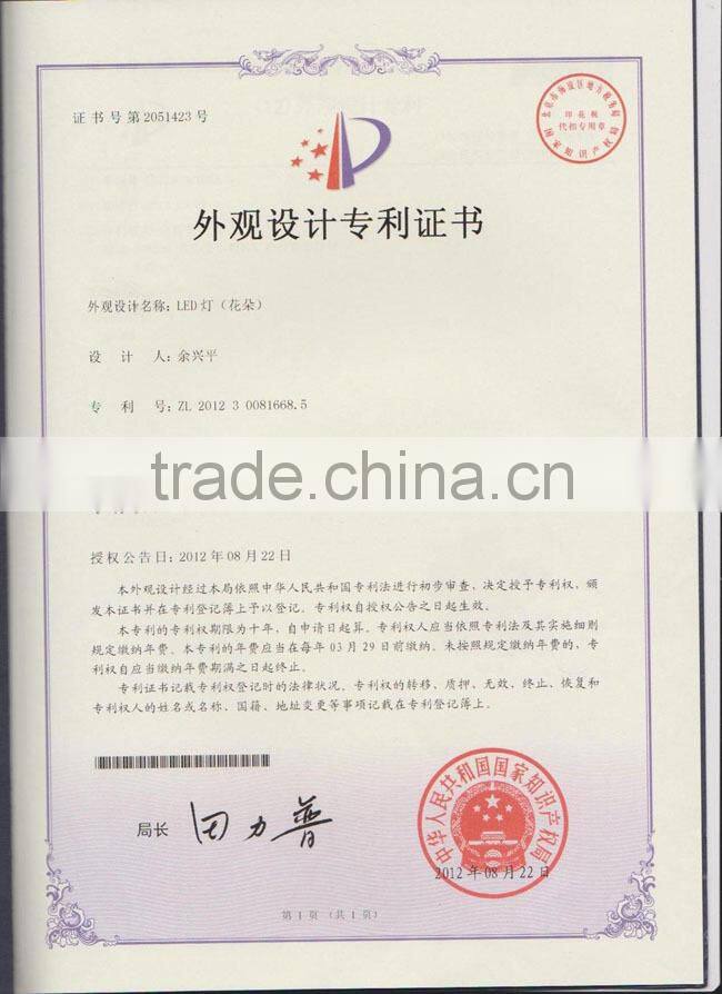 Fake flower bonsai with light for home decoration