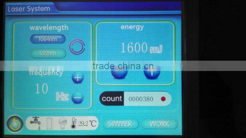 Alibaba Thailand best 1064nm 532nm q switched nd yag laser machine for tattoo removal