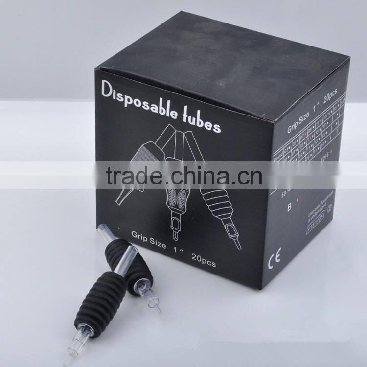 disposable tattoo machine grip soft Silicone grip newest type tattoo tube