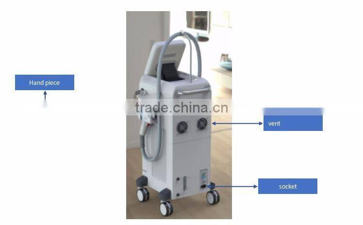 Micro-channel technology 808nm diode laser hair removal laser treatment