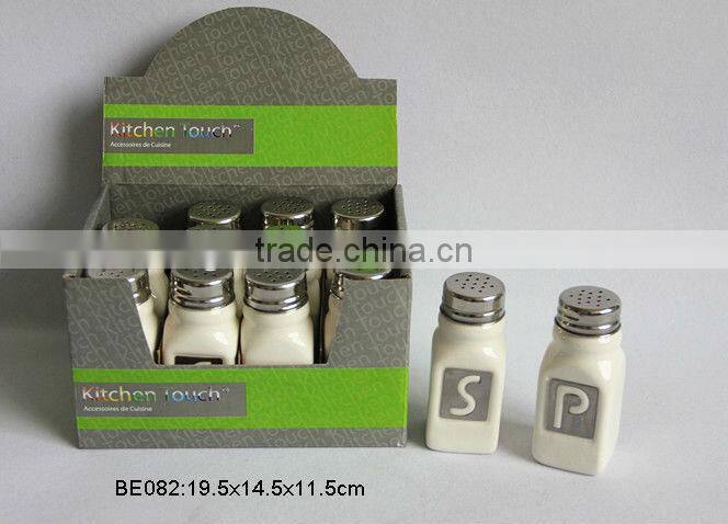 12 pcs ceramic spice jar set