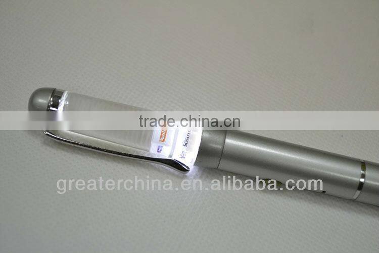 promotion light pen with logo inside