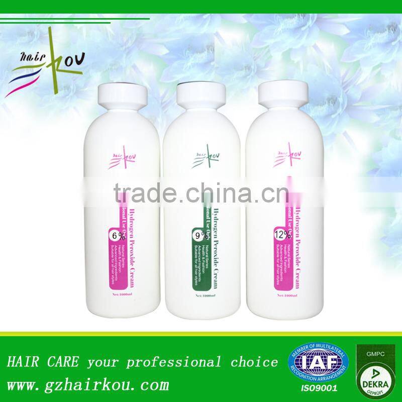 Profesional fragrant&dynamic hydrogen peroxide price hair color developer(3%,6%,9%,12%)