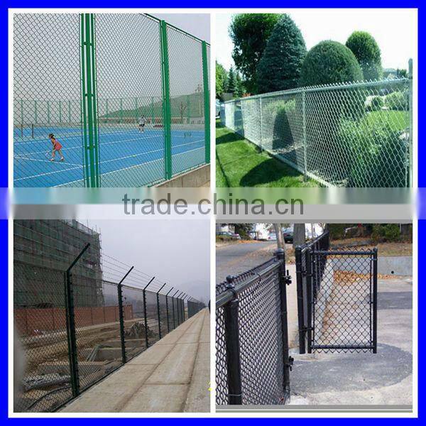 Made in China uesd chain link fence per sqm weight