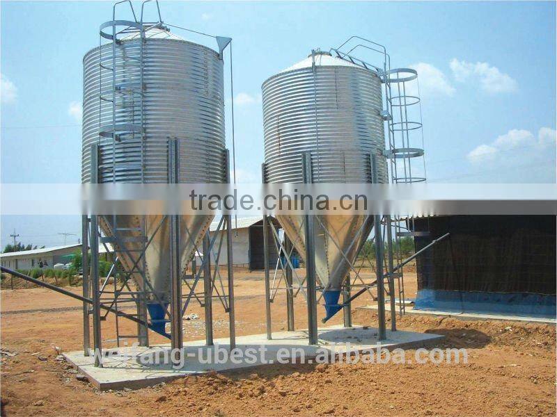 Automatic broiler farm poultry feed silo
