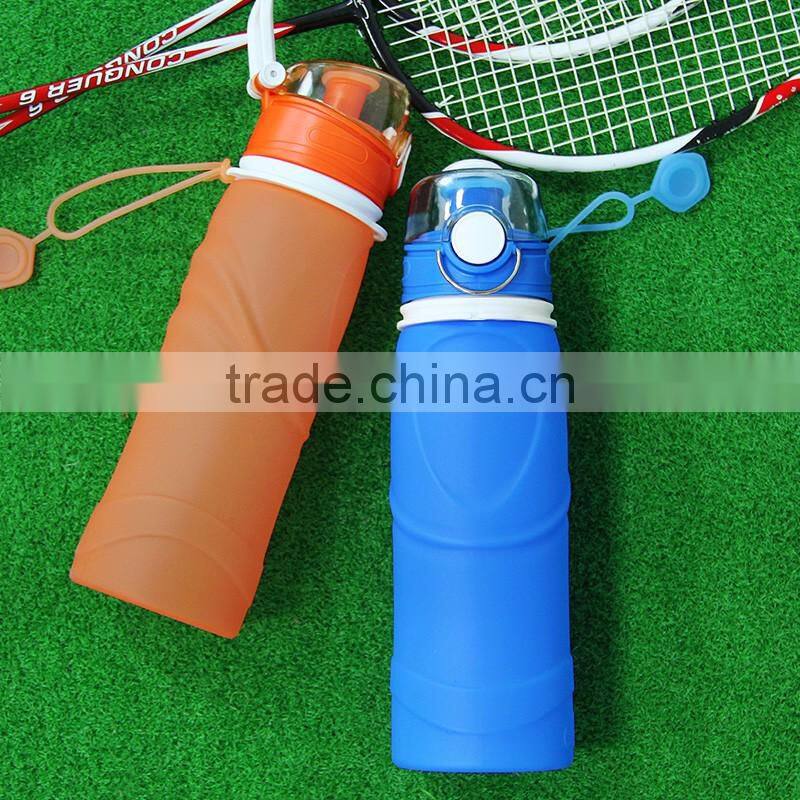 Use for Outdoors Travel Run Hiking Collapsible Silicone Water Bottle