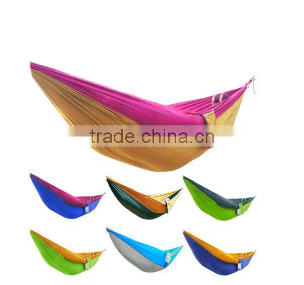 2017 Best selling Double Person Portable Parachute Nylon Fabric Hammock