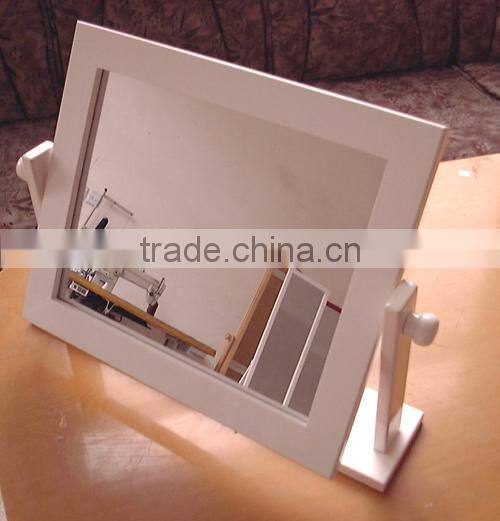 High quality wood framed tabletop mirror