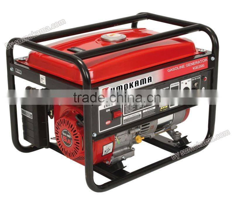 KGE3500 power by 6.5HP gasoline engine small portable air cooled generator price