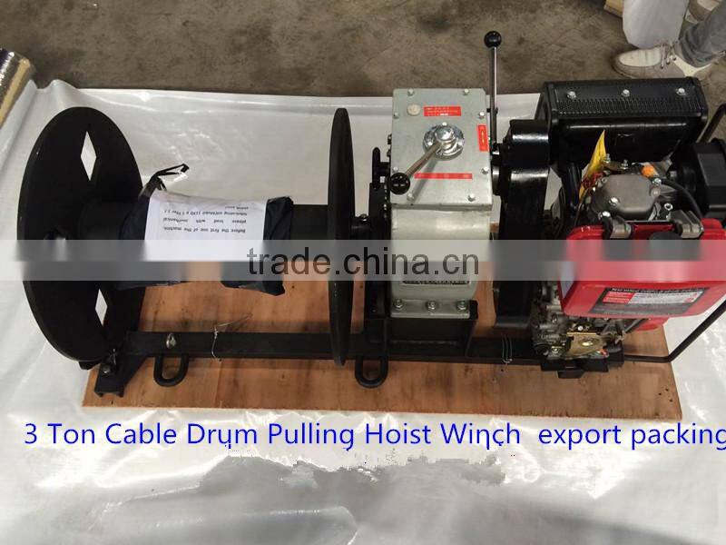 Diesel Wire Rope Winch for Hoisting Cargo or Cable Pulling
