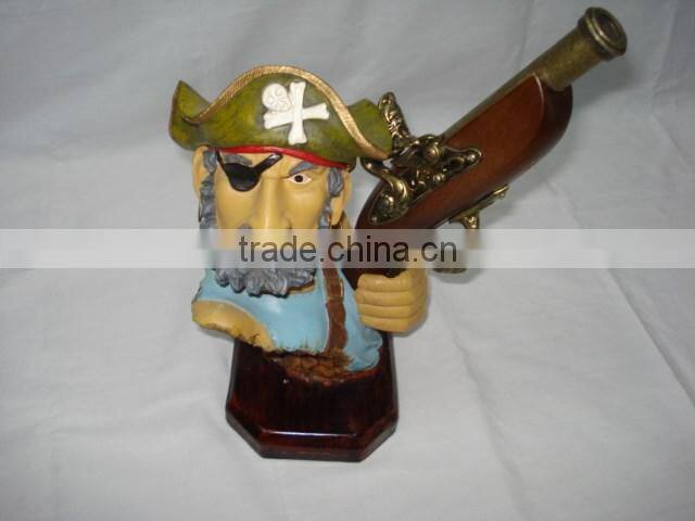 Custom pirate design skull head crafts