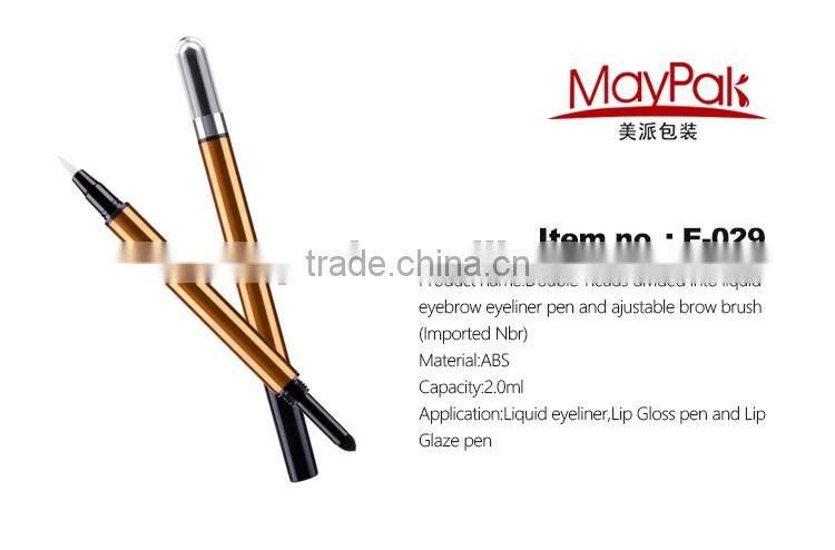 2ml liquid eyeliner pen ABS lip gloss pen lip glaze pen