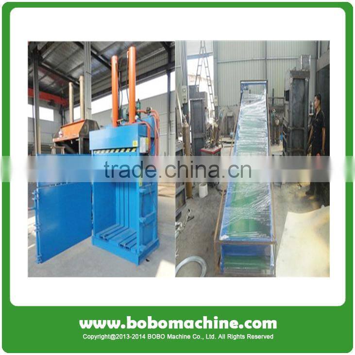 Hydraulic carton baler press