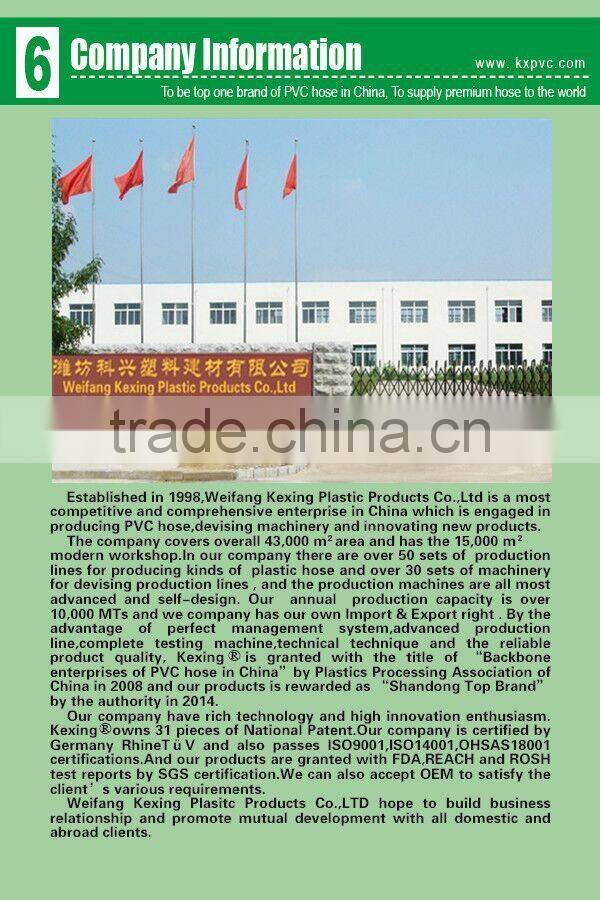 High strength polyester discharging hose