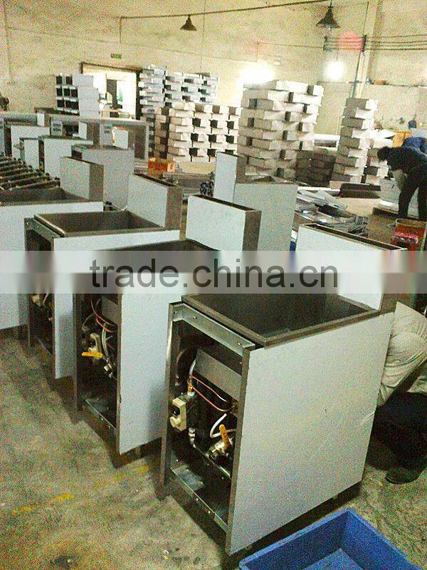 Stainless steel Vertical Gas Fryer with temperature-controlled device GF-2G 0086-136-322-722-89