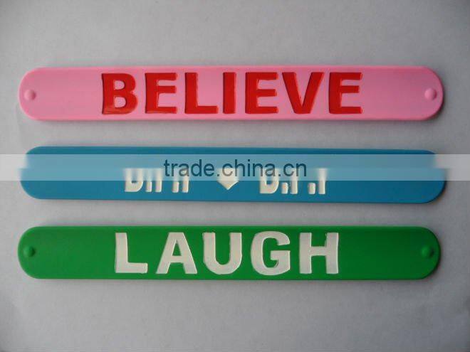 2011 NEW fashion Custom Personalized Slap Bracelets