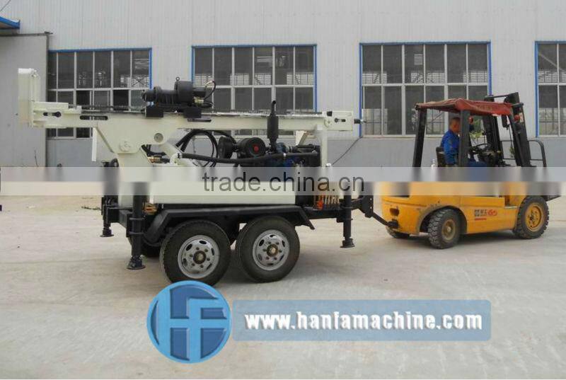 Quality ensure!!trailer type,for industrial and agricultural water conservancy projects,HF150T bore well drilling machinery