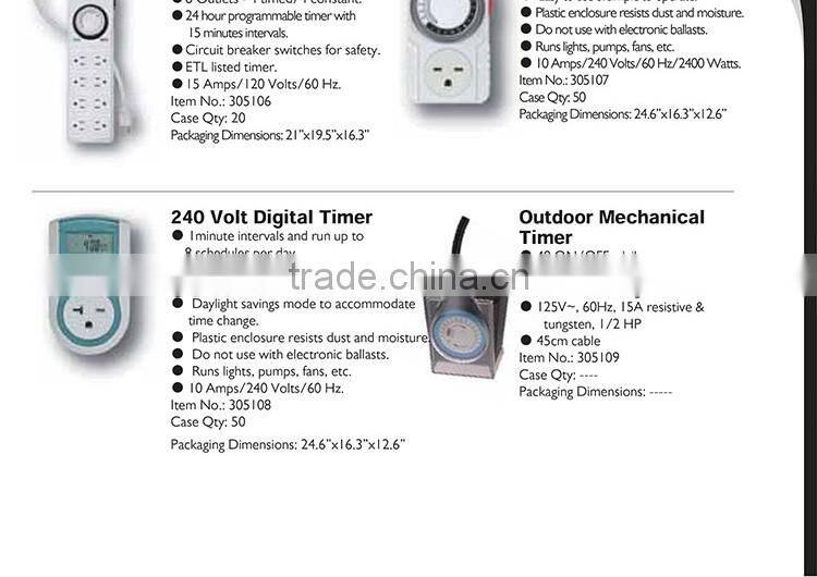 Factory Wholesale Price Top Quality 24 hour timer switch