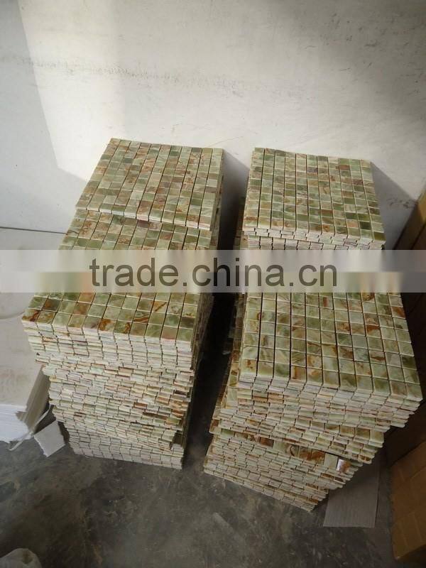 EXPORT QUALITY HOT SALE CHEAP PRICE DARK GREEN ONYX MOSAIC TILES COLLECTION