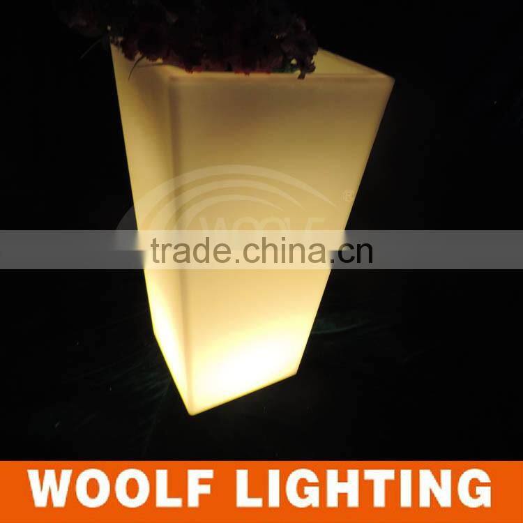 Charming Garden Square Waterproof LED Lighting Glow Flower Pot