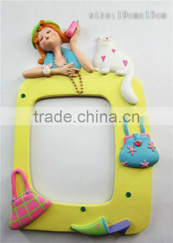 Modern fashional funny resin photo frame