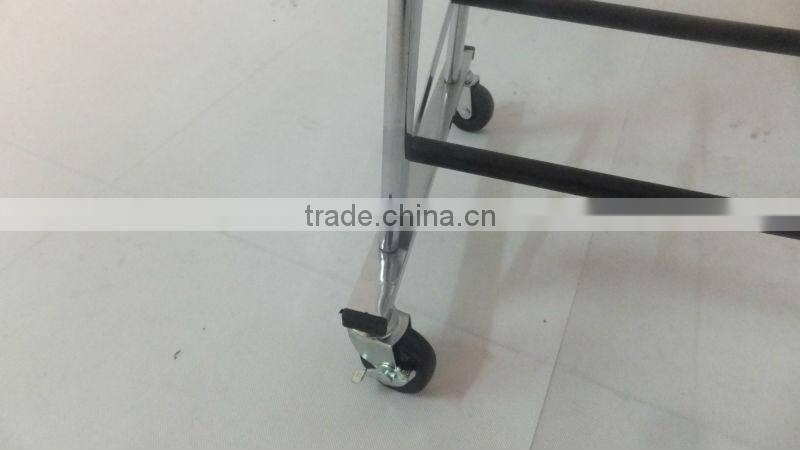 10Tier 50 Pair Rolling Shoe Rack, Sturdy Metal Shoes Racks with Non Slip Bars