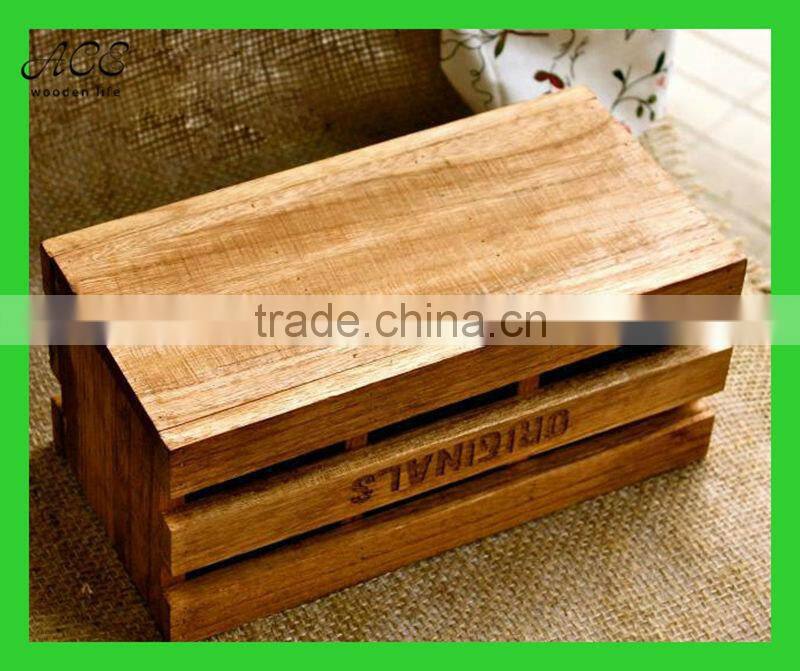 Vintage wooden box Rustic wooden box