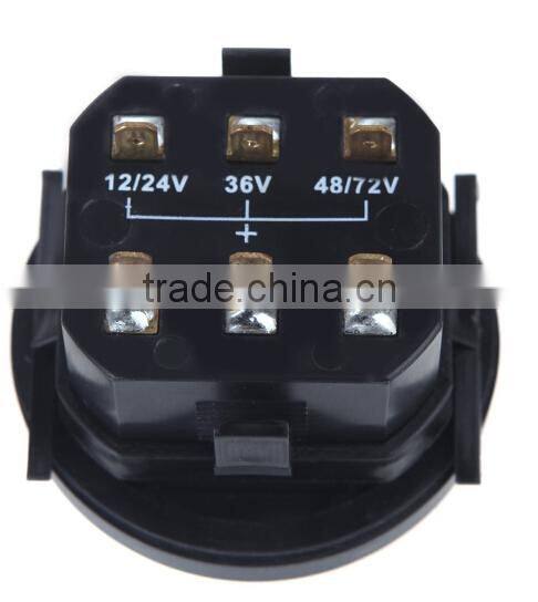 12V/24V, 36V, 48V, 72V battery indicator&hour meter